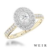 18k yellow gold 0.32ct G VS2  Oval cut Diamond Engagement Ring