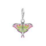 Photo of the Thomas Sabo multicolour sterling silver moth charm 2209-691-7.