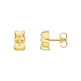 Gold Plated Haribo Gummy Bear Stud Earrings