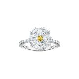 Lovely Daisy Sterling Silver Ring Size 52