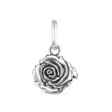 Midnight Rose Sterling Silver Pendant