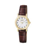 Lady's Citizen Eco Drive Yellow Tone Strap Watch