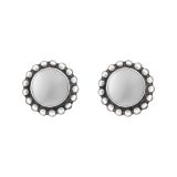 Sterling Silver Silverstone Moonlight Blossom Stud Earrings