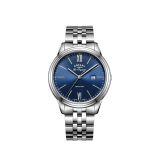 Swiss Tradition 38mm Blue Dial Stainlees Steel Bracelet