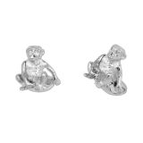 Cheeky Monkey Sterling Silver Cufflinks