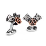 Piston Sterling Silver Cufflinks