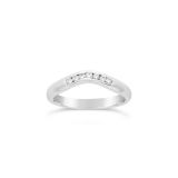 18K White Gold Diamond Set Wedding Band