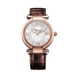 Imperiale 36mm, Silver Dial, Quartz Movement, 18K Rose Gold Case, Brown Leather Strap