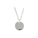 Sterling Silver Solid 15mm Disk
