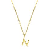 Juvi Yellow Gold Initial N Charm