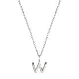 Juvi Silver W Initial Charm