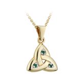 14CT Yellow Gold Trinity Knot Pendant
