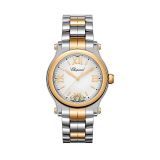 Happy Sport 30mm, Silver Dial, Quartz Movement, Stainless Steel & Rose Gold Watch
