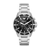 Diver 43mm Black Dial Quartz Movement Stainless Steel Bracelet Watch