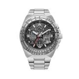 Photo of the Citizen Promaster Skyhawk A.T 46mm, Black Dial, Stainless Steel, Eco-Drive Watch JY8120-58E
