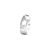 Fusion 18k White Gold End Ring