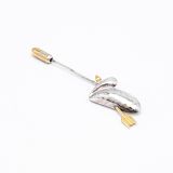 Vintage Sterling Silver Heart and Arrow Brooch