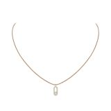 Messika 18K Yellow Gold Diamonds Care Beige Pave Cord Necklace