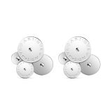 Cicladi Diamond Set Earrings in 18k White Gold.