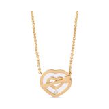 Happy Diamonds 18k Rose Gold Heart and Arrow Pendant
