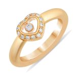 Happy Diamonds 18k Yellow Gold Heart Ring