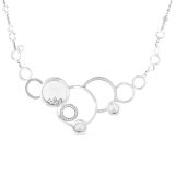 Happy Diamonds 18k White Gold Bubbles Necklet