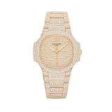 Patek Philippe 7118/1450R Nautilus Haute Joaillerie, 36mm, 18k Rose Gold, Automatic