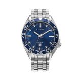 Photo of the Citizen Men’s Sports 41mm, Blue Dial, Stainless Steel, Eco-Drive Watch AW1770-53L