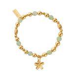 Photo of the ChloBo Forget Me Not Gold Plated Aventurine Bracelet GBACOB3411