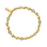 Photo of the ChloBo Good Fortune Gold Plated Aventurine Bracelet GBAFRO