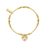 Photo of the ChloBo Heart of Hope Gold Plated Bracelet GBMCMN3401