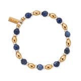 Photo of the ChloBo Shiny Oval Two Tone Sodalite Bracelet GMBSBCR