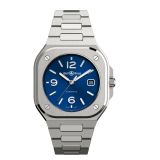 Bell & Ross BR-05 Blue Steel 40 MM Sunray Blue Dial Stainless Steel Bracelet Watch BR05A-BLU-ST/SST