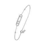 Messika 18K White Gold Baby Move Pave Diamond Bracelet 04325-WG