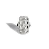 My Way Paved Diamonds & Silver Ring