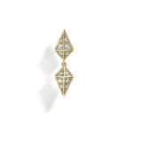 Statement Paris Rockaway 18K Yellow Gold & Diamond Earring