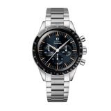 Omega Speedmaster First Omega in Space 39.7mm Blue Grey Dial Quartz Steel Bracelet Watch 31030405006001