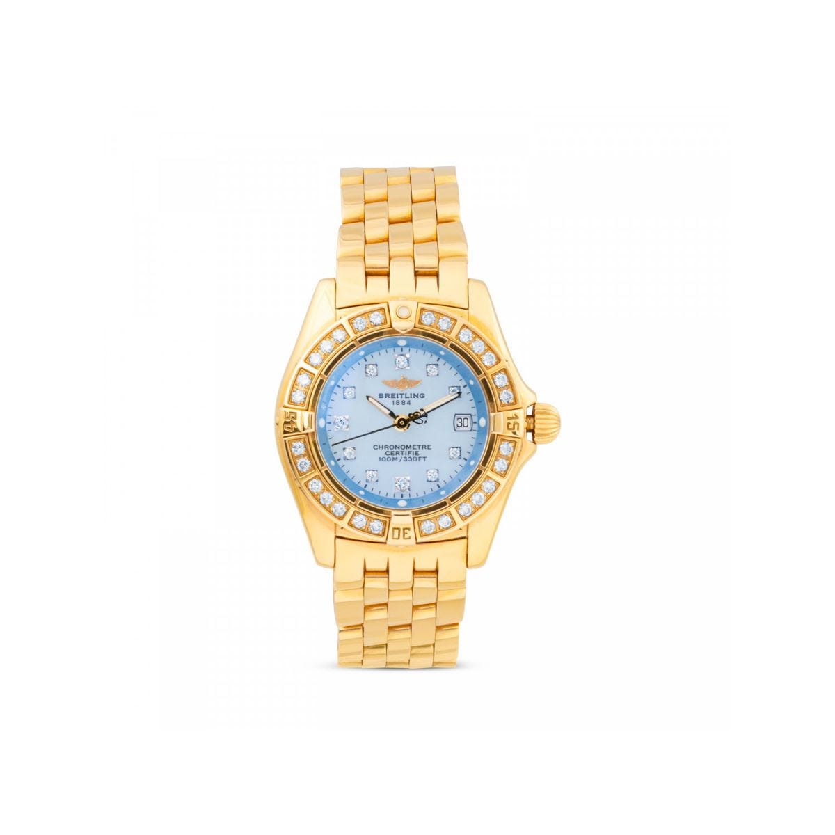 Breitling Callistino 18k Yellow Gold Watch