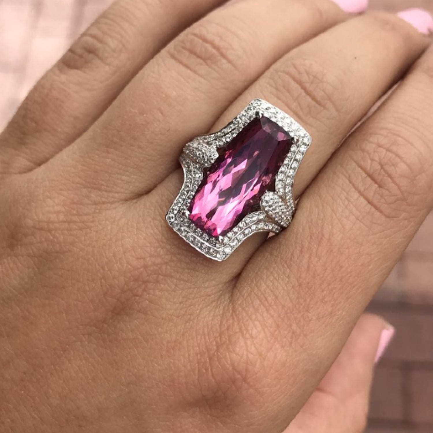 Pink tourmaline hot sale ring meaning